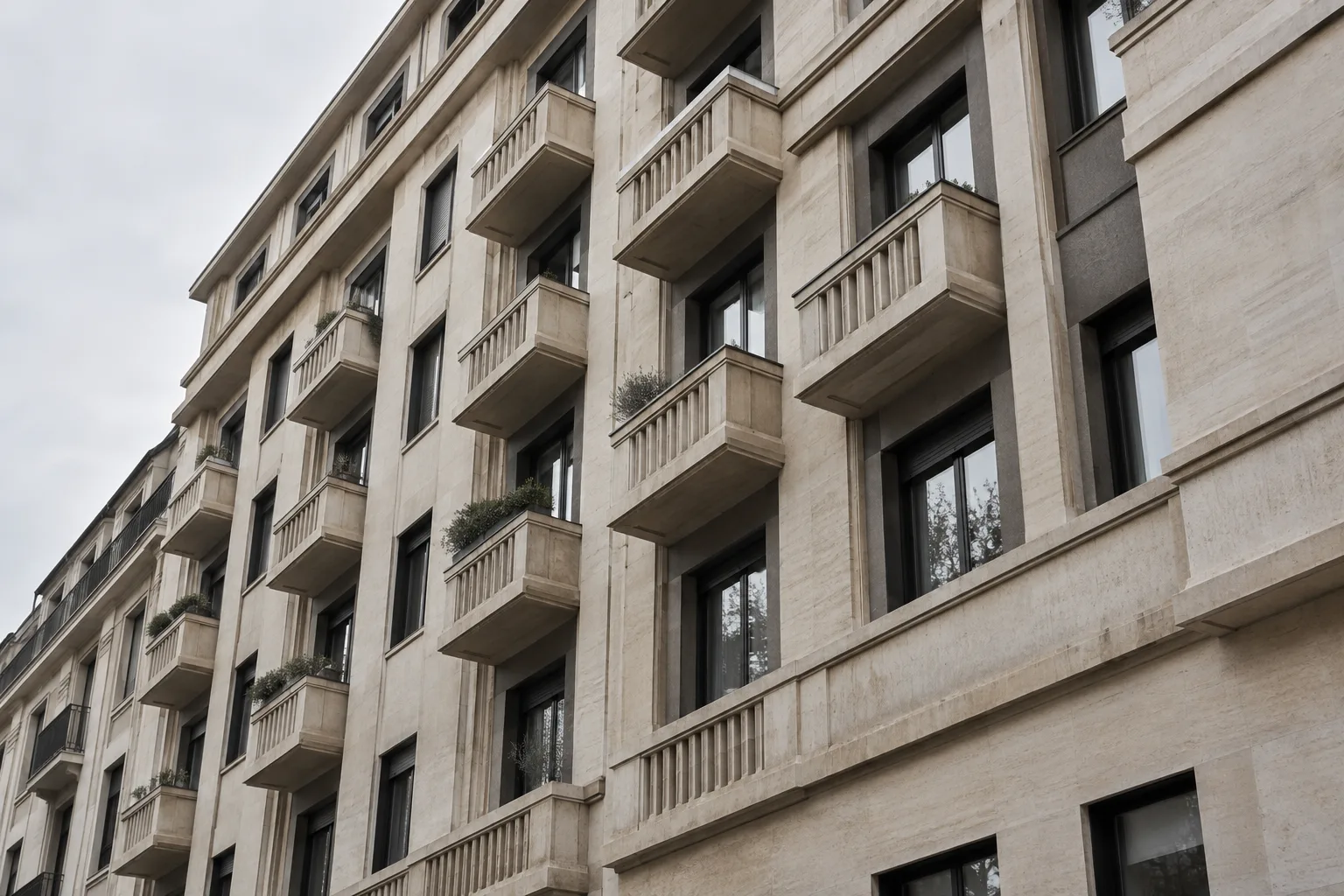 Una facciata urbana dalle geometrie milanesi