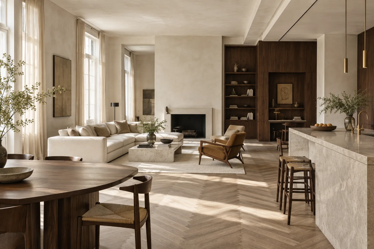 Un interno residenziale luminoso